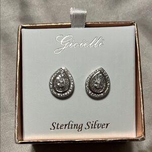 Elegant Silver Teardrop Earrings